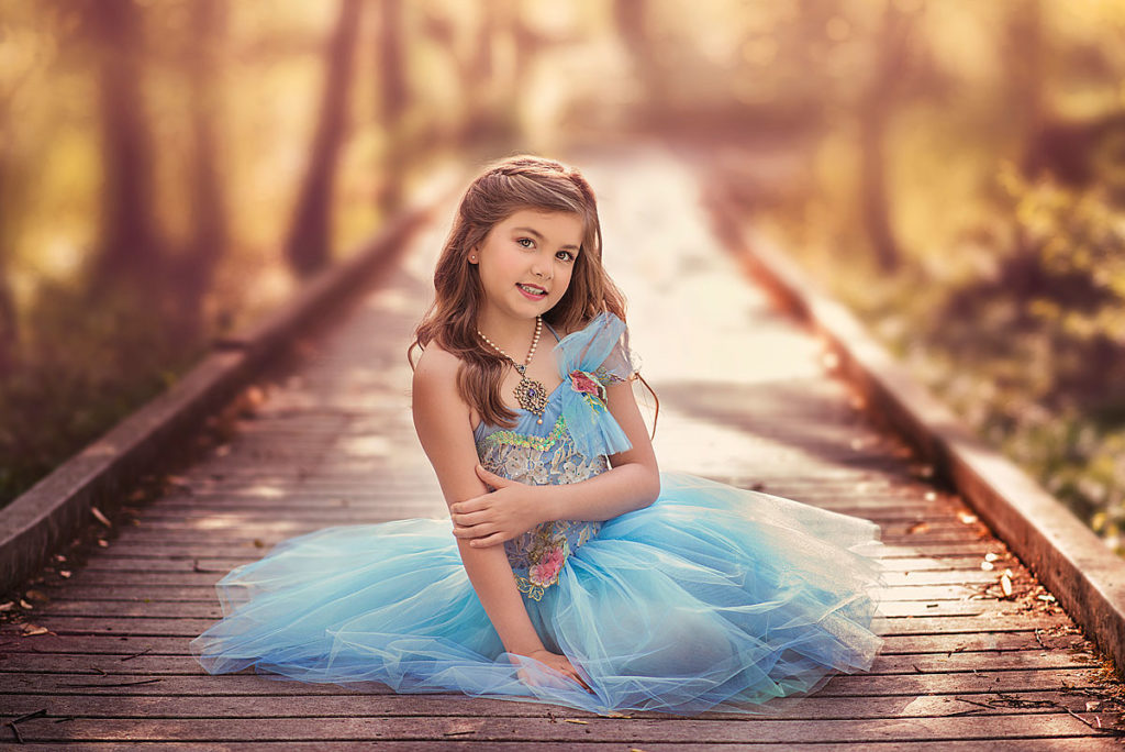 Lexington Child picture of ballerina in a blue tutu.