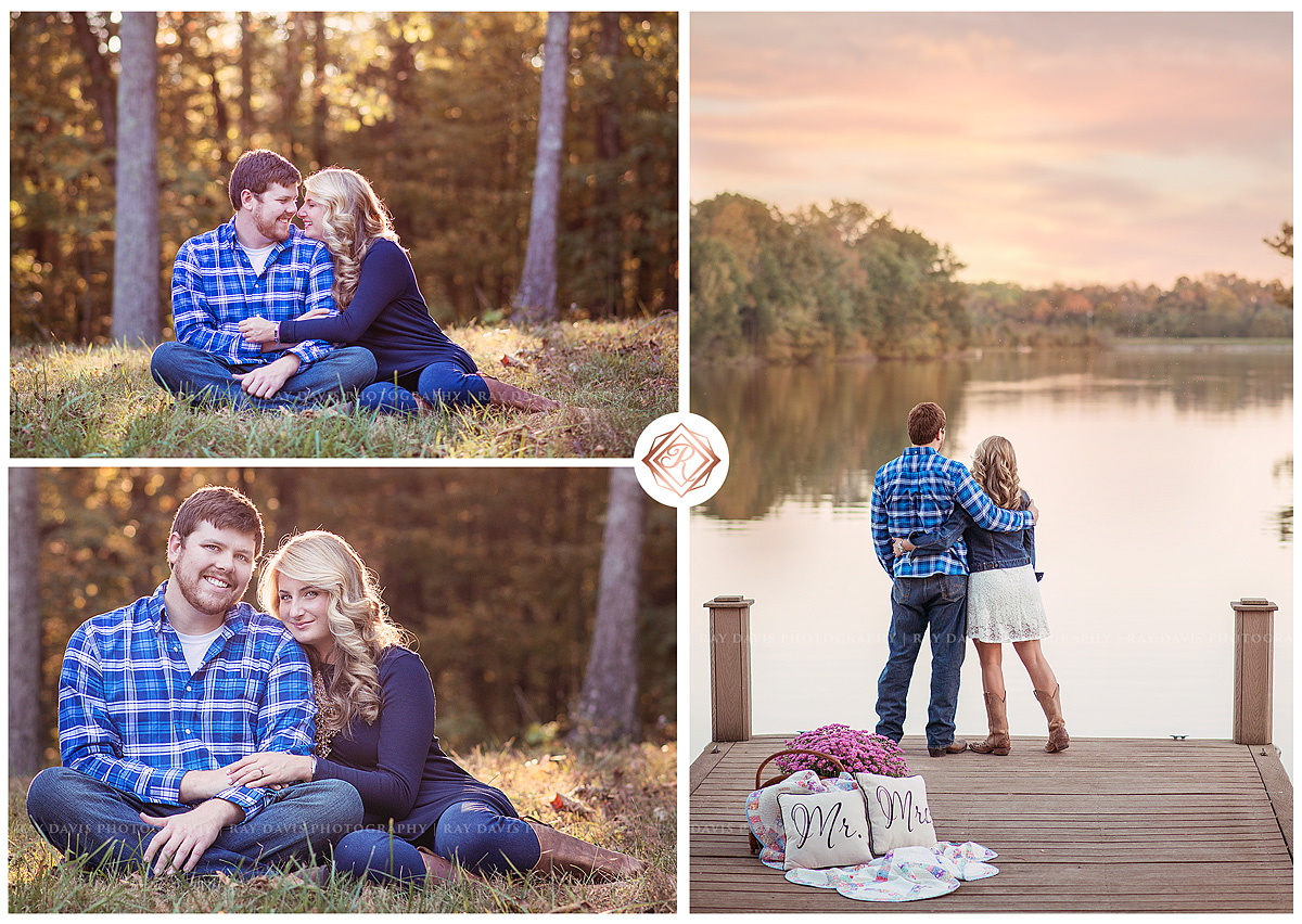 Enegagement portraits on Beaver Lake by Louisville Family Photographer