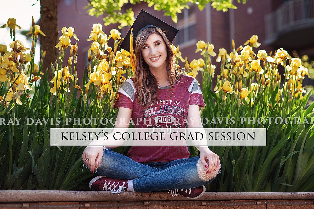 College Grad from Bellarmine University wearing tshirt and cap